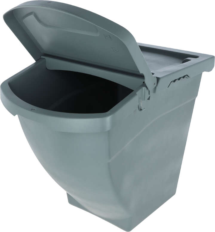 KERBL Stapelbare Futterbox mit Deckel